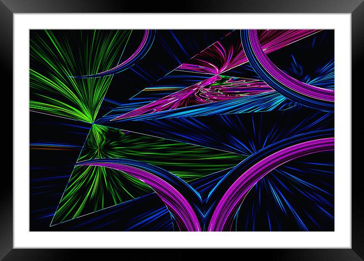 Twisted Time Framed Mounted Print by Barbara Schafer