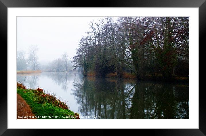 Misty Morning on the river 3 Framed Mounted Print by Mike Streeter