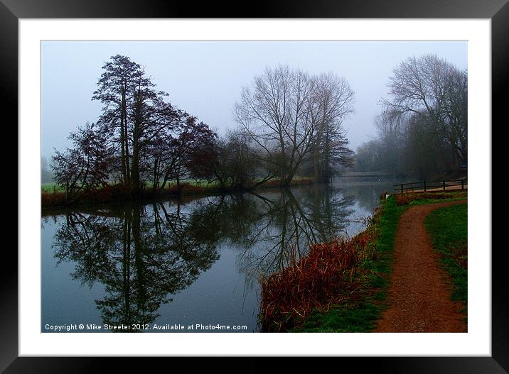 Misty Morning on the river 4 Framed Mounted Print by Mike Streeter