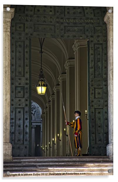 Swiss Guard Acrylic by Matthew Bates