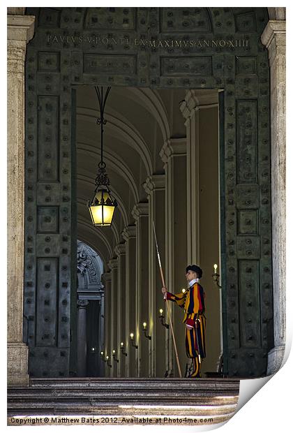 Swiss Guard Print by Matthew Bates