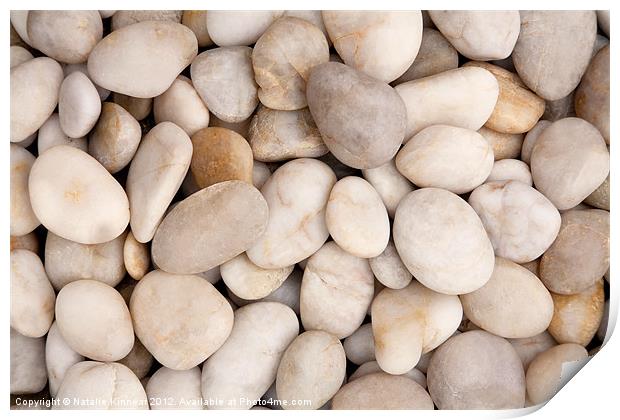 Pebbles Print by Natalie Kinnear