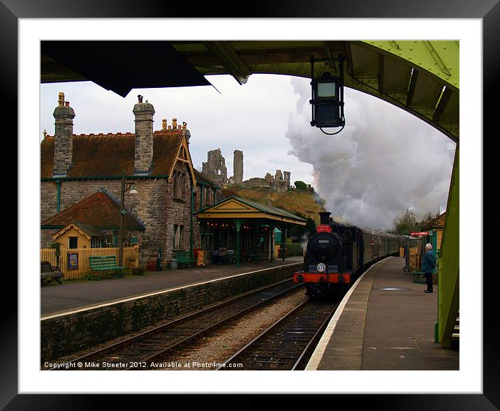 Non-stop through Corfe. Framed Mounted Print by Mike Streeter
