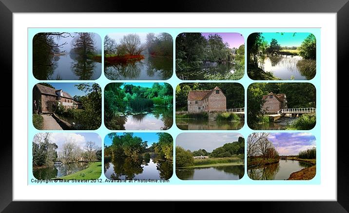 Along the Stour Framed Mounted Print by Mike Streeter