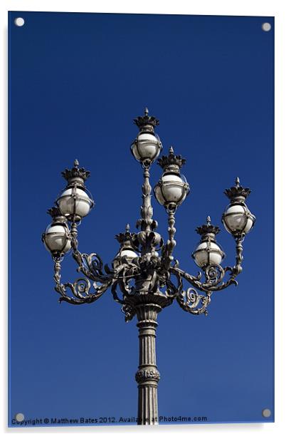 Lamp Post. Acrylic by Matthew Bates