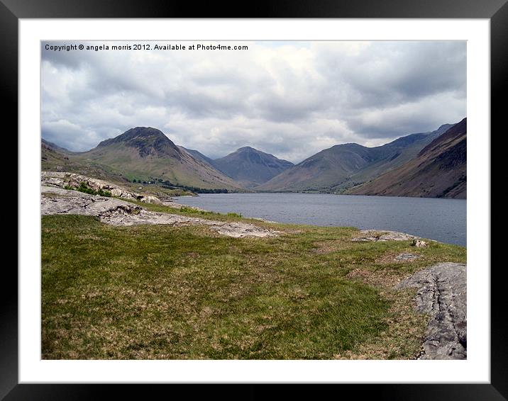 Wastwater Lake District Framed Mounted Print by angela morris