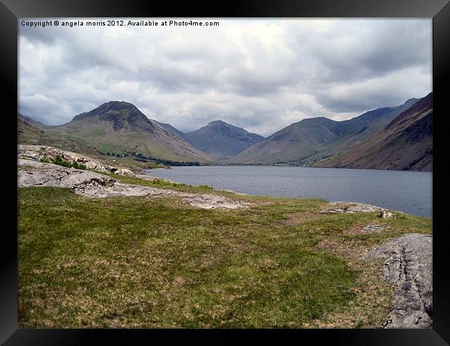 Wastwater Lake District Framed Print by angela morris