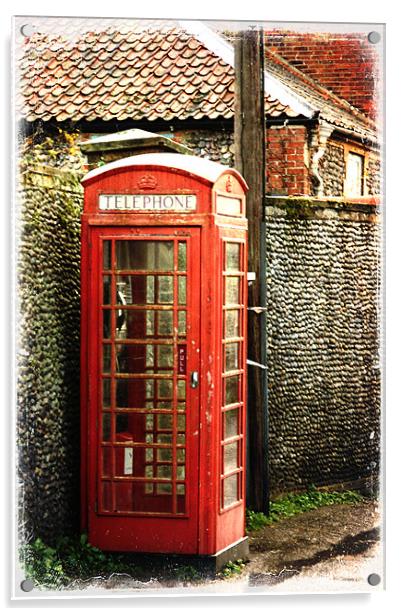 Phone box Acrylic by Nicola Allen