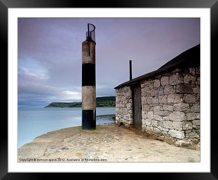 Carnlough harbour Framed Mounted Print by duncan speirs