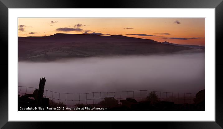 The Fence Framed Mounted Print by Creative Photography Wales