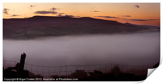 The Fence Print by Creative Photography Wales