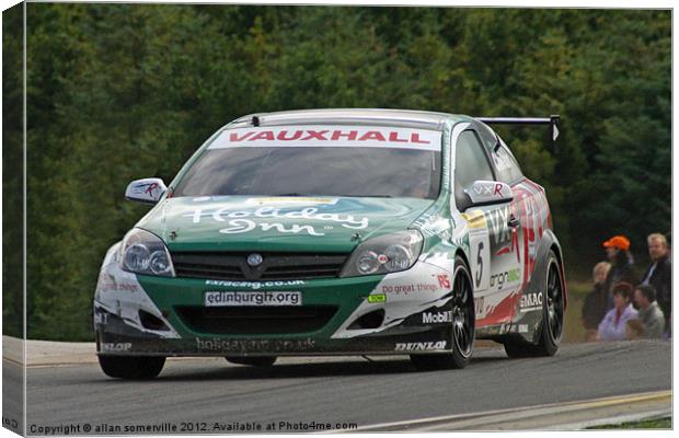 vauxhall astra touring car Canvas Print by allan somerville