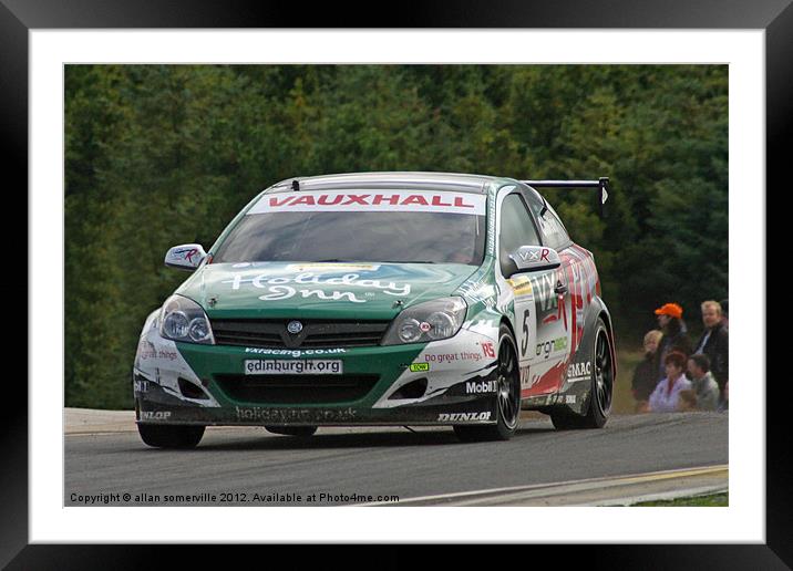 vauxhall astra touring car Framed Mounted Print by allan somerville