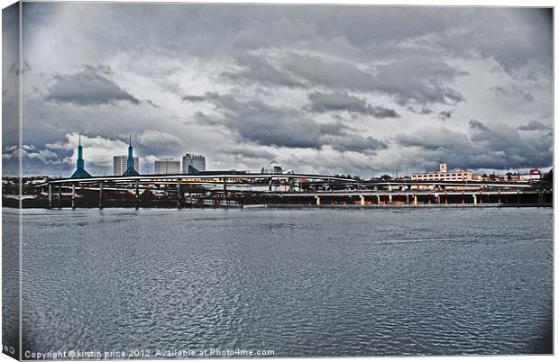 view across the willamette Canvas Print by kirstin price