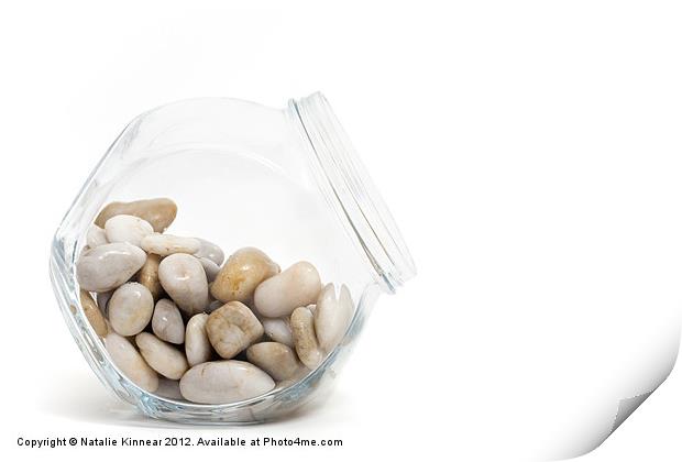 Pebbles in a Jar Print by Natalie Kinnear