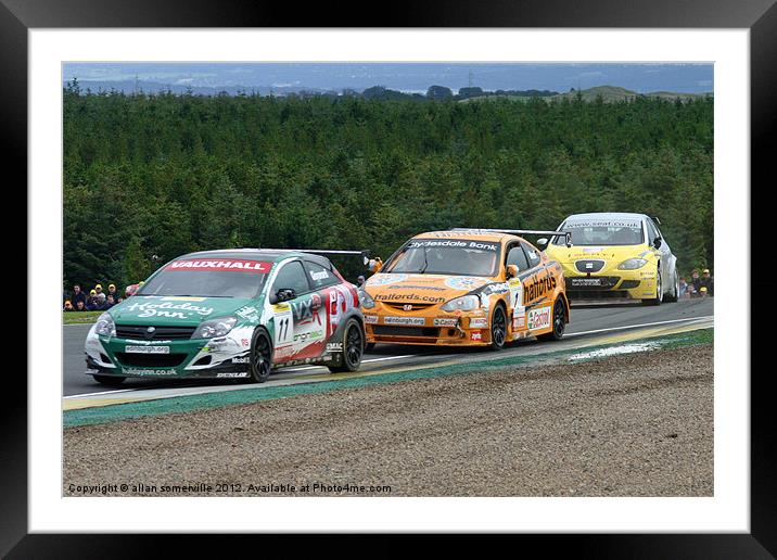 touring cars Framed Mounted Print by allan somerville