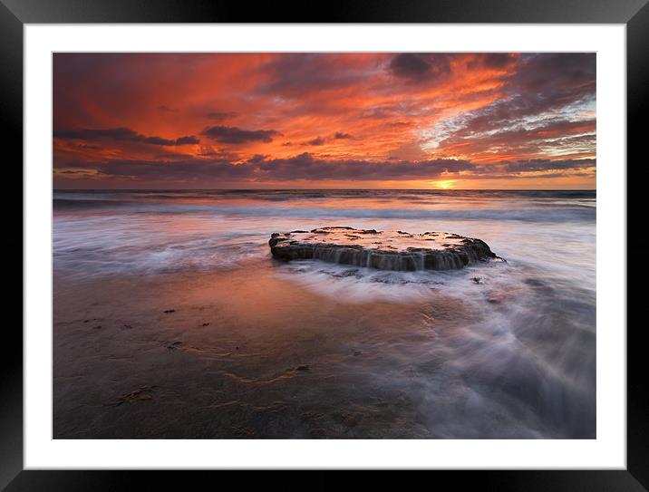 Island in the Storm Framed Mounted Print by Mike Dawson