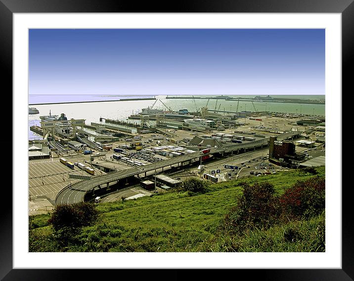 Dover Harbour, Kent Framed Mounted Print by Derek Vines