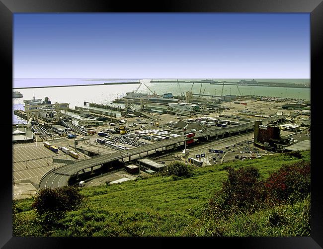 Dover Harbour, Kent Framed Print by Derek Vines