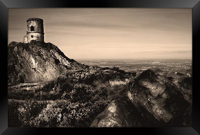 Cheshire Plains from Mow Cop Framed Print by Wayne Molyneux