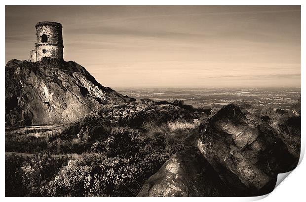 Cheshire Plains from Mow Cop Print by Wayne Molyneux