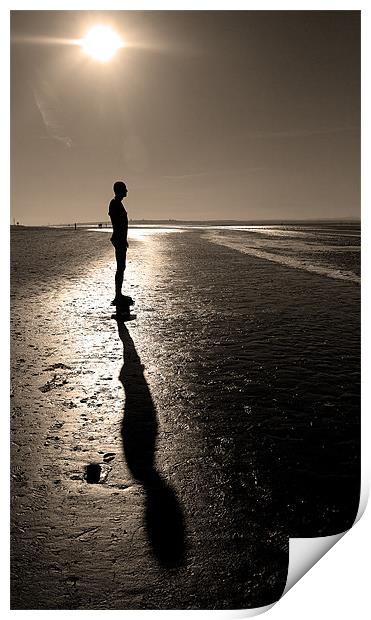Sepia Silhouette Print by Wayne Molyneux