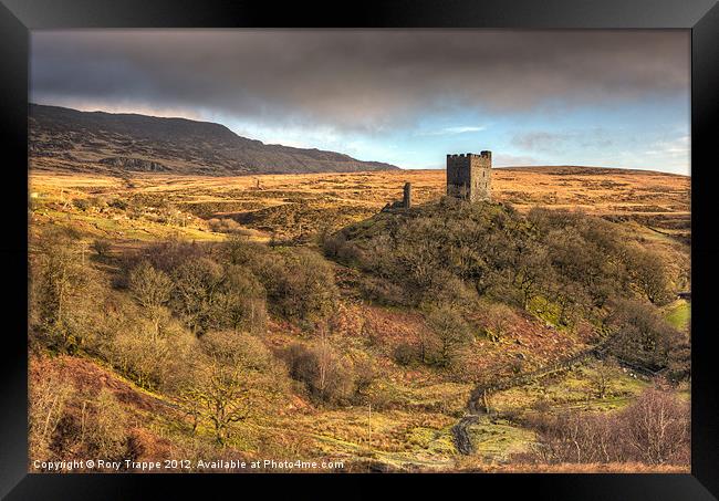 Dolwyddelan castle and Moel Siabod Framed Print by Rory Trappe