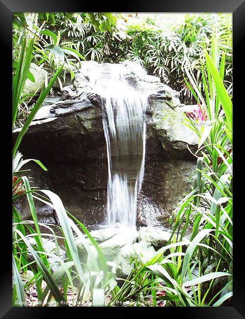 Small waterfall Framed Print by Mandy Rice