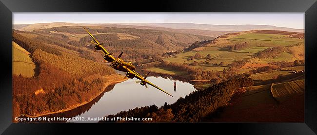 Lancaster Over Derwent Framed Print by Nigel Hatton