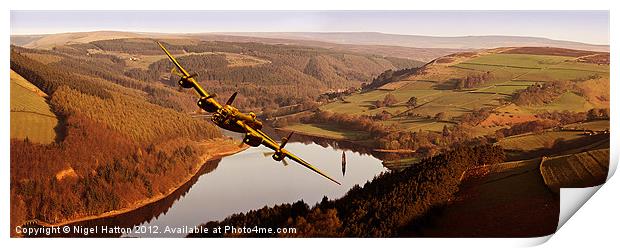 Lancaster Over Derwent Print by Nigel Hatton