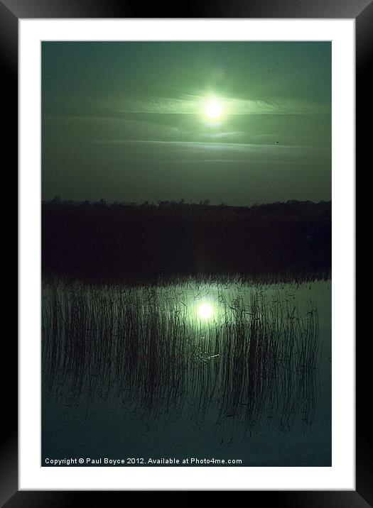 Cold Sunset Framed Mounted Print by Paul Boyce
