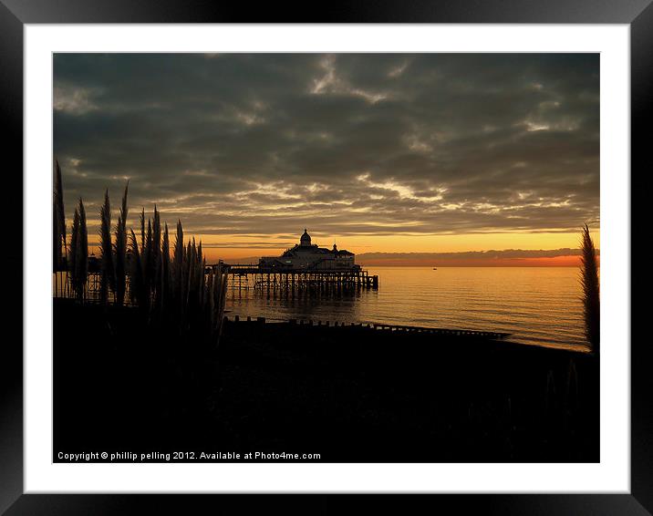 Dark Beach Framed Mounted Print by camera man