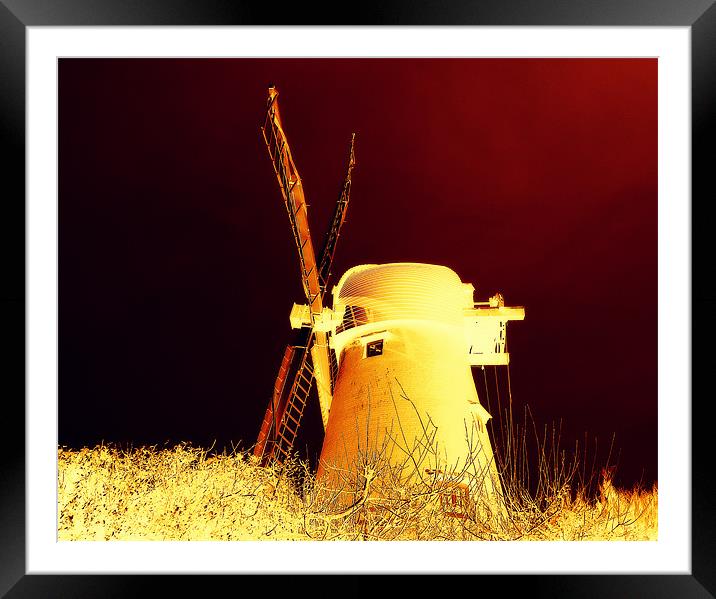 Abstract Windmill Framed Mounted Print by Louise Godwin