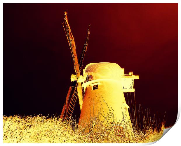 Abstract Windmill Print by Louise Godwin