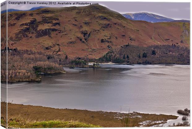 Catbells - Lake District Canvas Print by Trevor Kersley RIP