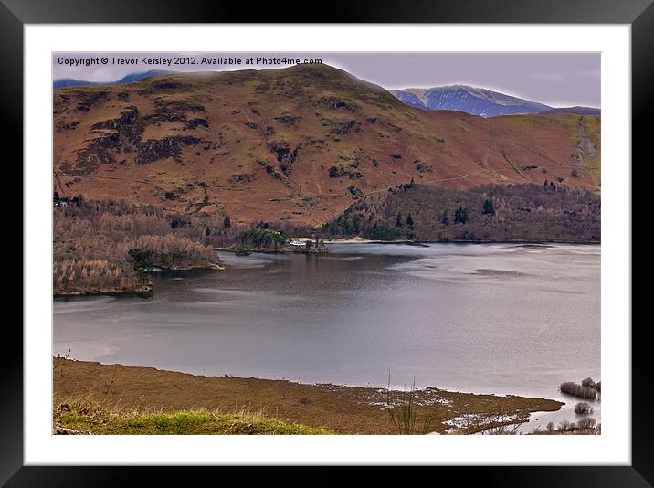 Catbells - Lake District Framed Mounted Print by Trevor Kersley RIP