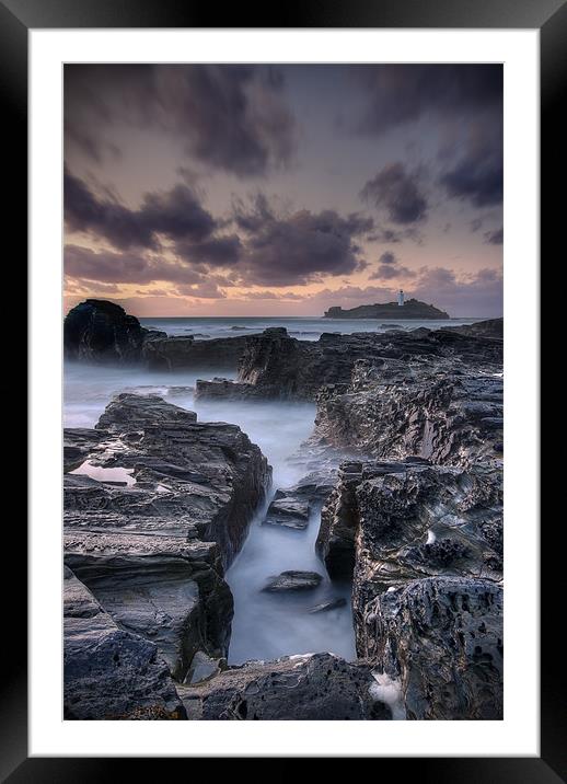 The Lighthouse Waters Framed Mounted Print by Kieran Brimson