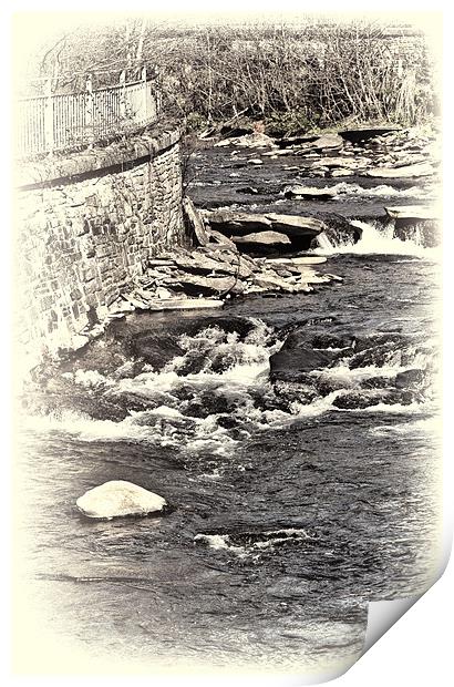 Gushing Water toned Print by Steve Purnell