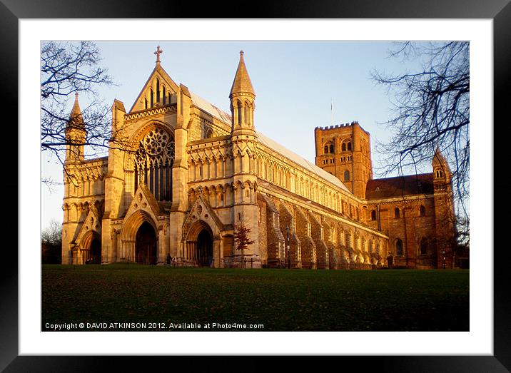 ST ALBANS ABBEY Framed Mounted Print by David Atkinson