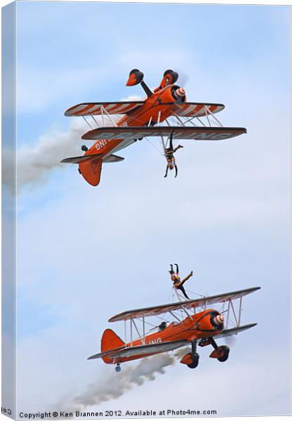 Breitling Wingwalkers display Canvas Print by Oxon Images