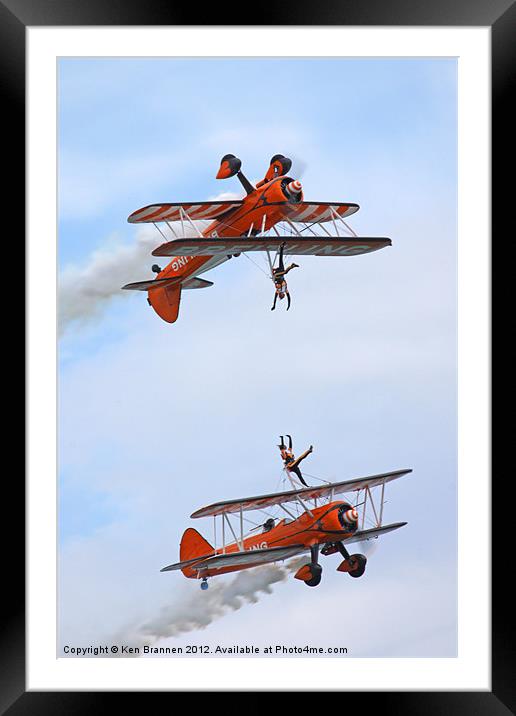 Breitling Wingwalkers display Framed Mounted Print by Oxon Images