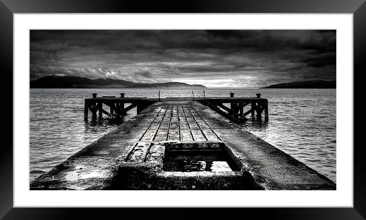 Portencross North Pier, Ayrshire, Scotland Framed Mounted Print by Donald Parsons