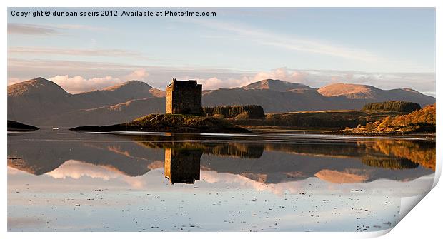 Castle Stalker Print by duncan speirs