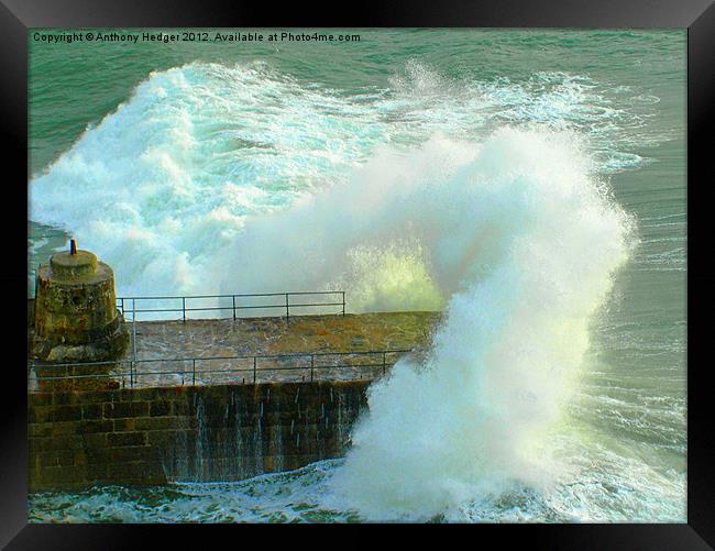 Give me a wave Framed Print by Anthony Hedger
