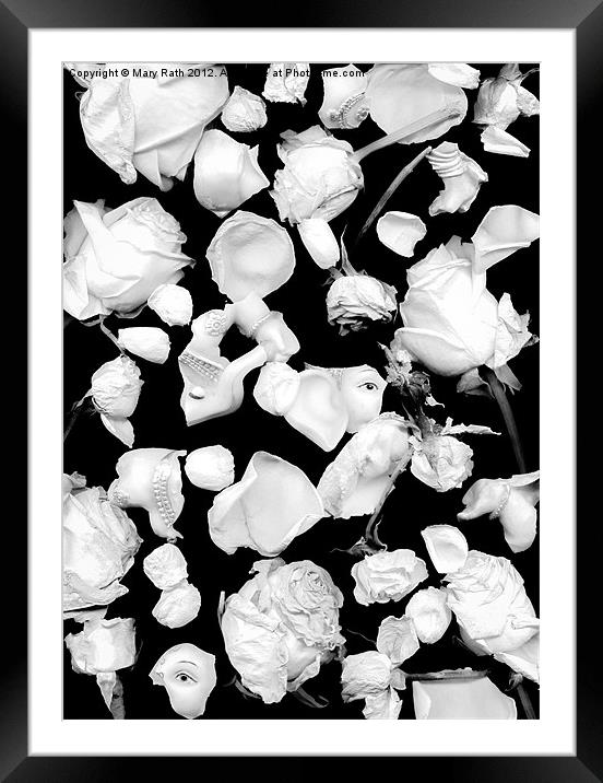 Infrared Flowers #1 Framed Mounted Print by Mary Rath