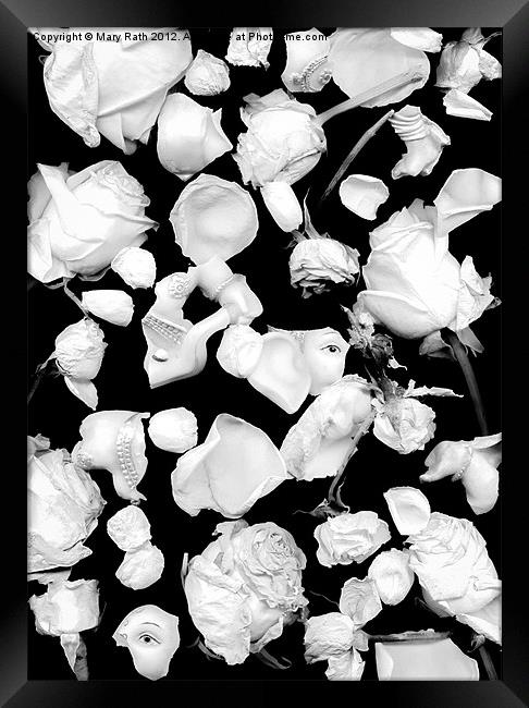 Infrared Flowers #1 Framed Print by Mary Rath