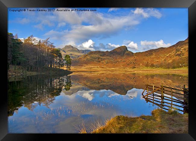 Blea Tarn - Lake District Framed Print by Trevor Kersley RIP