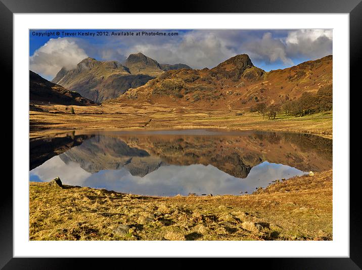 Reflections - Lake District Framed Mounted Print by Trevor Kersley RIP