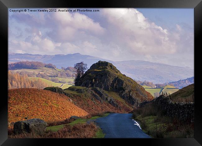 Wrynose Pass View Lake District Framed Print by Trevor Kersley RIP