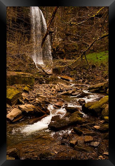 Melincourt Waterfall Wales Framed Print by Dan Davidson